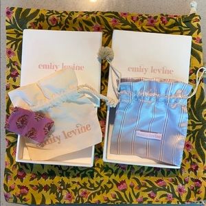 Bundle of Emily Levine Jewelry Boxes and Bags